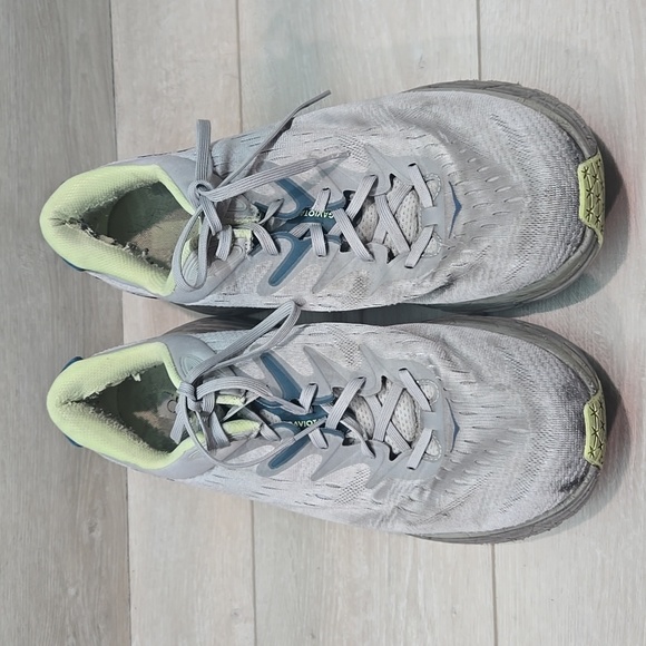 HOKA One One Mens Gaviota 4 Gray Athlrtic Platform Running Shoes Sneakers  14D - Picture 3 of 15